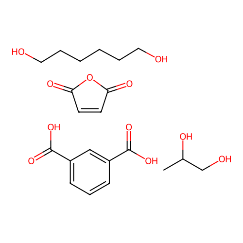 Benzene-1,3-dicarboxylic acid;furan-2,5-dione;hexane-1,6-diol;propane-1,2-diol structure