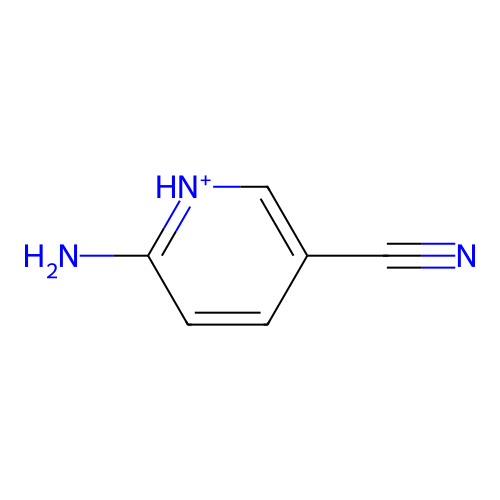 6-Aminopyridin-1-ium-3-carbonitrile structure
