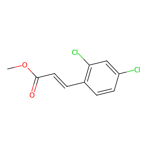 methyl (2E)-3-(2,4-dichlorophenyl)-2-propenoate structure