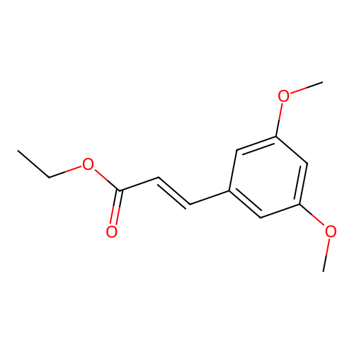 3,5-Dimethoxycinnamic acid ethyl ester structure