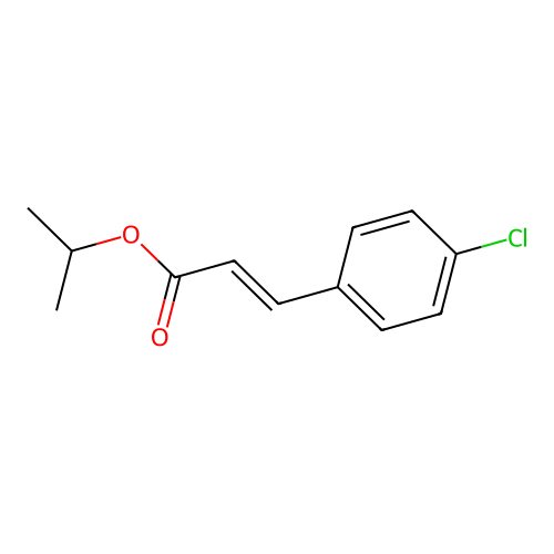 Propan-2-yl 3-(4-chlorophenyl)prop-2-enoate structure