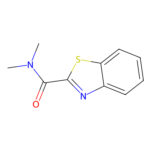 N,N-dimethyl-1,3-benzothiazole-2-carboxamide structure