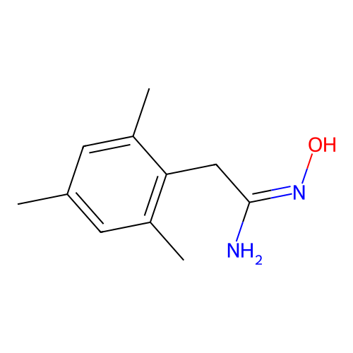 Benzeneethanimidamide,N-hydroxy-2,4,6-trimethyl- structure