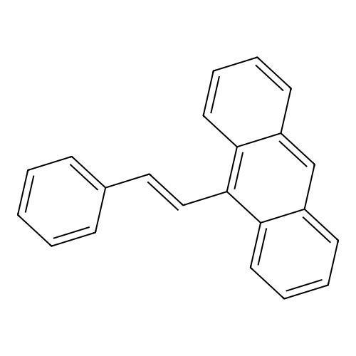 9-((1E)-2-Phenylethenyl)anthracene structure