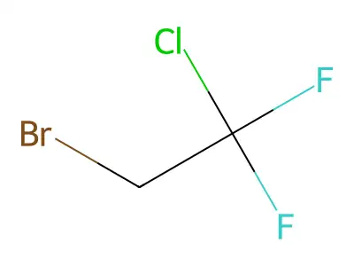 2-Bromo-1-chloro-1,1-difluoroethane structure