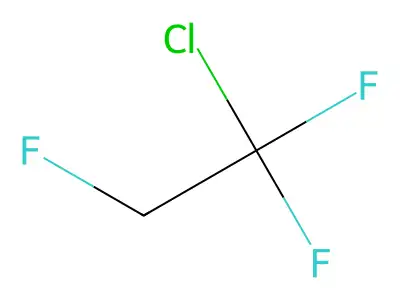 1-Chloro-1,1,2-trifluoroethane structure