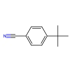 4-叔丁基苯甲腈 structure
