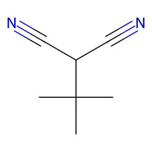 叔丁基丙二腈 structure