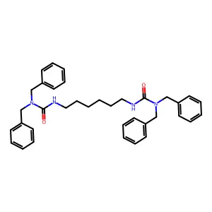 3,3'-Hexamethylenebis(1,1-dibenzylurea) structure
