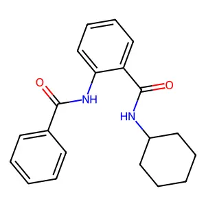 2-benzamido-N-cyclohexylbenzamide structure