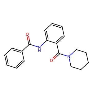 N-[2-(1-Piperidinylcarbonyl)phenyl]benzamide structure
