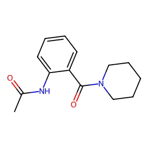 N-[2-(piperidine-1-carbonyl)phenyl]acetamide structure