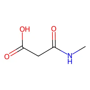 N-甲基丙二酰胺酸 structure