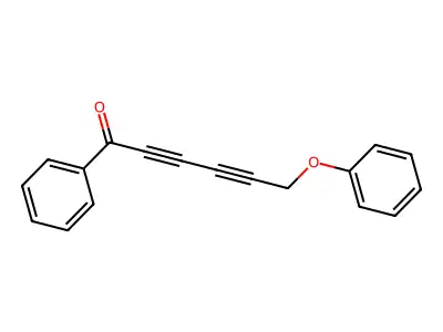 2,4-Hexadiyn-1-one, 6-phenoxy-1-phenyl- structure