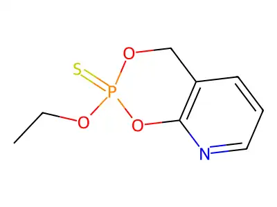 4H-1,3,2-Dioxaphosphorino(5,4-b)pyridine, 2-ethoxy-, 2-sulfide structure