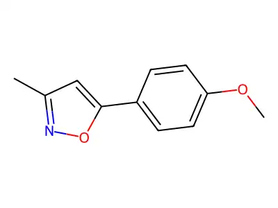 5-(4-Methoxyphenyl)-3-methylisoxazole structure