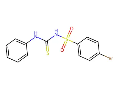 1-(4-Bromophenyl)sulfonyl-3-phenylthiourea structure