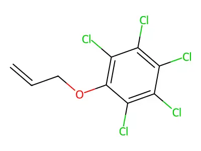 (Allyloxy)pentachlorobenzene structure