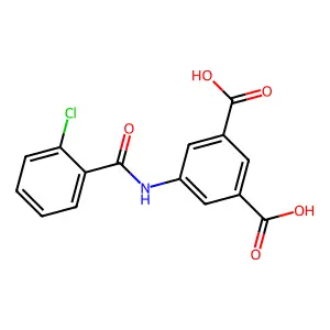 5-[(2-Chlorobenzoyl)amino]isophthalic acid structure