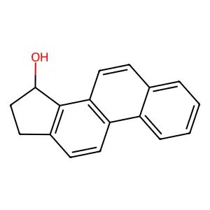 15H-Cyclopenta(a)phenanthren-15-ol, 16,17-dihydro- structure
