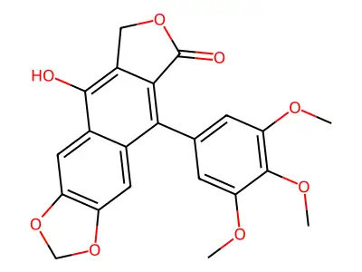 Dehydropodophyllotoxin structure