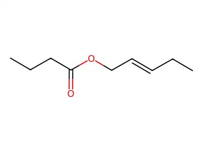 Pent-2-enyl butanoate structure