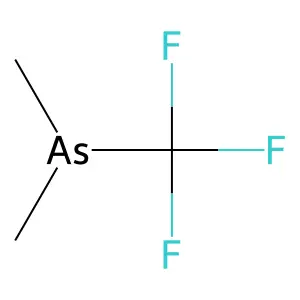 Arsine, dimethyl(trifluoromethyl)- structure