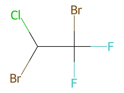 1,2-Dibromo-2-chloro-1,1-difluoroethane structure