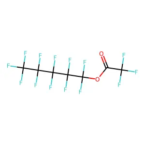 Acetic acid, trifluoro-, undecafluoropentyl ester structure