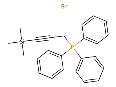 (3-Trimethylsilyl-2-propynyl)triphenylphosphonium Bromide structure