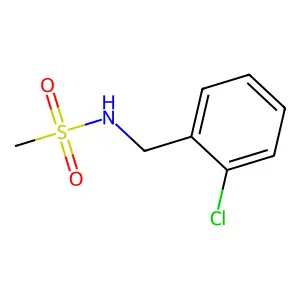 N-[(2-chlorophenyl)methyl]methanesulfonamide structure