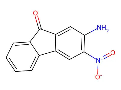 2-Amino-3-nitro-9-fluorenone structure
