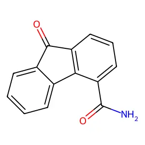 9-Oxo-4-fluorenecarboxamide structure