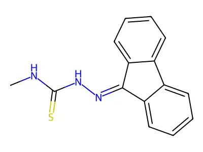 1-(Fluoren-9-ylideneamino)-3-methylthiourea structure