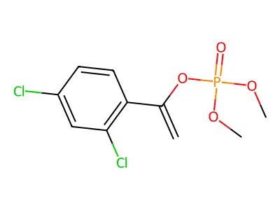 1-(2,4-Dichlorophenyl)ethenyl dimethyl phosphate structure