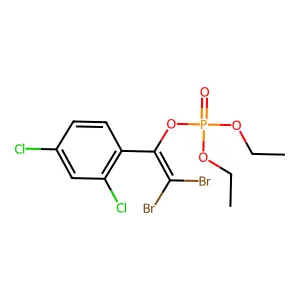 2,2-Dibromo-1-(2,4-dichlorophenyl)ethenyl diethyl phosphate structure