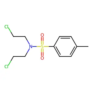N,N-双(2-氯乙基)-对甲苯磺酰胺 structure