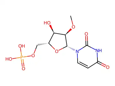 2'-O-Methyl-5'-uridylic acid structure