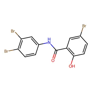 5-bromo-N-(3,4-dibromophenyl)-2-hydroxybenzamide structure