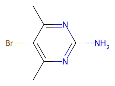 2-Amino-5-bromo-4,6-dimethylpyrimidine structure