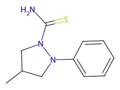 4-Methyl-2-phenylpyrazolidine-1-carbothioamide structure