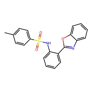 N-[2-(1,3-benzoxazol-2-yl)phenyl]-4-methylbenzenesulfonamide structure