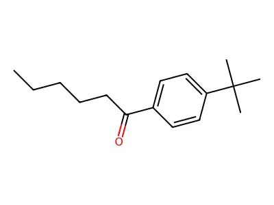 1-(4-(1,1-Dimethylethyl)phenyl)-1-hexanone structure