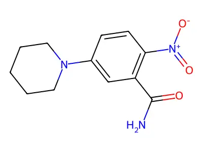 2-Nitro-5-(piperidin-1-yl)benzamide structure