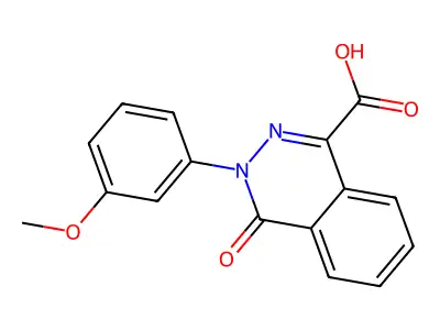 3-(3-Methoxyphenyl)-4-oxo-3,4-dihydrophthalazine-1-carboxylic acid structure