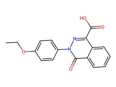 3-(4-Ethoxyphenyl)-4-oxo-3,4-dihydrophthalazine-1-carboxylic acid structure