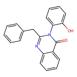 2-Benzyl-3-(2-hydroxyphenyl)quinazolin-4-one structure