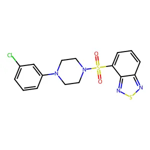 4-[4-(3-Chlorophenyl)piperazin-1-yl]sulfonyl-2,1,3-benzothiadiazole structure