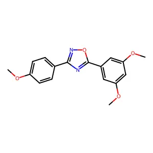 5-(3,5-Dimethoxyphenyl)-3-(4-methoxyphenyl)-1,2,4-oxadiazole structure