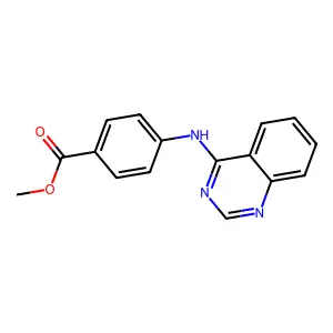 Methyl 4-(quinazolin-4-ylamino)benzoate structure